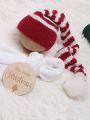 Baby Boy Solid Knit Hat & Scarf & Gloves Photography Prop