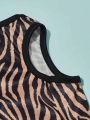 PETSIN 1pc Petsin Zebra Pattern Printed Pet Vest