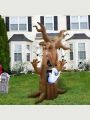 Joiedomi 7 ft Tall Halloween Inflatable Scary Tree with Animated Ghost, Blow Up Inflatables with Build-in LEDs for Halloween Outdoor Yard Garden Party Holiday Decoration
