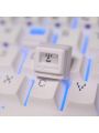 1pc White Led-through, Scratch-resistant, Retro 3-in-1 K04 Personalized Classic Keycap For Mechanical Keyboard Esc Key Decor