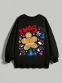 Lsscid Women's Plus Size Christmas Printed Sweatshirt