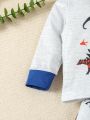 Baby Boys' Lovely Dinosaur Printed Outfit For Autumn And Winter