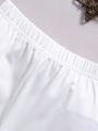 Baby Boys' Slogan Pattern Short Sleeve T-Shirt And Pants Set