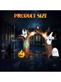 Halloween Inflatables Decoration, 10FT Height 10 Lights Inflatable Festive Arch Decoration