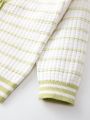 New Arrivals Autumn/Winter Boy Infant Cute Striped Simple Comfort Cardigan Sweater