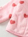 Little Girls' Heart Applique Velvet Jacket