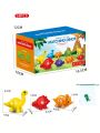 Educational Montessori Dinosaur Fine Sorting And Matching Set, 14pcs Alphabet Version