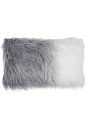 1pc Imitation Plush Suede Solid Color Ombre Pillow Cushion Cover, Versatile And Stylish Lumbar Pillow Case, Multiple Colors Available, Pillow Core Not Included