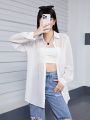 Teen Girls' Long Sleeve Semi-Transparent Jacket
