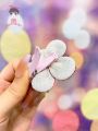 7pcs Cute Candy-colored Flower Hair Clips For Girls