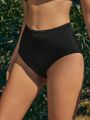 SHEIN Leisure Women's Plain Color Bikini Bottoms