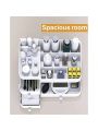 Makeup Organizer for Vanity, Large Countertop Organizer with Drawers, Cosmetics Storage for Skin Care, Brushes, Eyeshadow, Lotions, Lipstick,Nail Polish.Great for Dresser, Bathroom, Bedroom (White)