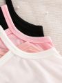 Baby Girl Simple & Comfortable Tank Top For Spring And Summer