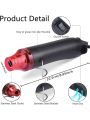 Mini Heat Gun Max 200 Degrees Celsius / 392 Degrees Fahrenheit, Handheld Portable Hot Air Gun for Shrink Wrapping, Epoxy Resin Supplies, Crafts, Candle Making, Wire & Cable Repair, DIY