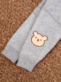 Baby Boy Bear Pattern Sweater & Knit Pants