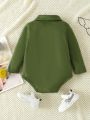 Baby Polo Neck Bow Front Bodysuit