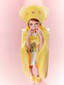 SHEIN X Cardcaptor Sakura Yellow Cute Wearable Blanket