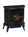 HOMCOM Electric Fireplace Stove with Realistic Flame, Fireplace, White