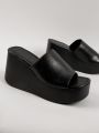 Y2K Inspired Slip On Chunky Flatform Sandals