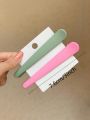 6pcs Traceless Matte Finish Hair Clip Set, Multifunctional Duckbill Clips For Makeup, Facial Cleansing, Hair Styling And Decoration