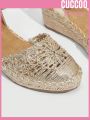 Cuccoo Destination Collection Women'S Fashionable Espadrilles Platform Wedge Heel Sandals