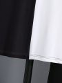 SHEIN Kids EVRYDAY Tween Boys' Face Print Short Sleeve T-Shirt And Sweatpants 2pcs/Set