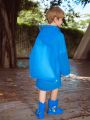 Boys' Blue Backpack Style All-season Raincoat