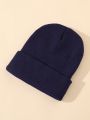 Solid Color Simple Knitted Hat