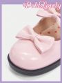Dola Lovely Women's Pink Bowknot Decorated Flat Shoes