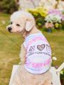 PETSIN Petsin Rainbow Tie Dye Printed Pet Dog/cat Vest