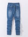 SHEIN Boys' (Big) Water Washed Casual Fashion Jeans