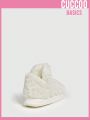 Everyday Collection Women's Simple & Warm Indoor White Booties