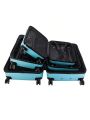 3 Piece Set Luggage Suitcase, Hard Shell Carry-On Luggage with TSA Lock, Multifunctional 3-in-1 Storage Suitcase for Traveling