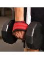 A Pair Of Weightlifting Heavy Duty Hook Grips, Anti-slip Straps With Wrist Support For Deadlifts, Pull Ups, Powerlifting And Crossfit Training.