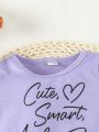 Baby Girls' Heart Print Short Sleeve Top