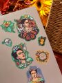 Frida Kahlo X SHEIN Character Graphic Graffiti Sticker Set
