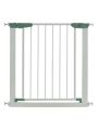Costway 30-32.5 inch Baby Safety Gate with Door for Doorways & Stairs White