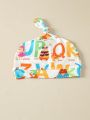 SHEIN Baby Boys' Fun Alphabet Forest Animal Meeting Gift Box Set, Casual & Comfortable