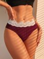 7pack Contrast Lace Panty
