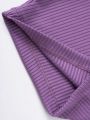 Girls' (Big) Solid Color Ribbed Knit Shorts