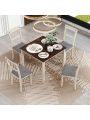 Nestfair 5-Piece Wooden Dining Set with Padded Chairs
