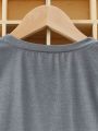 Tween Boys' Casual Long-Sleeved Homewear With Text Print