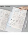1pc A4 Transparent Display Book With Paper Bags, Document Bag, Archive Folder, Student Large Capacity Exam Folder