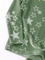 Big Girl's Two-piece Star Print Home Clothes Set