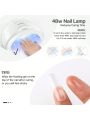 Morovan LED/UV Hard Gels Builder Nail Gel Nails Extension Gel Nail Strengthen UV Gel Nails Art Manicure Set with Nail Forms