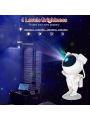 1pc Astronaut Star Projector Night Light Space Projector, Galaxy Starry Nebula Ceiling Projection Lamp with Timer, Remote and 360°Adjustable, Kids Adults Room Decor, for Bedroom, Game Room etc.