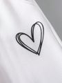 Teenage Girls' Casual Romantic Heart Print Sweatpants