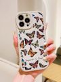 Peachy Keen Butterfly Patterned Phone Case