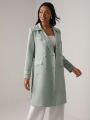 Jacqueline City Double Breasted Belted Trench Coat