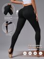 SHEIN Yoga Basic Sporty Slim Fit Cropped Pants